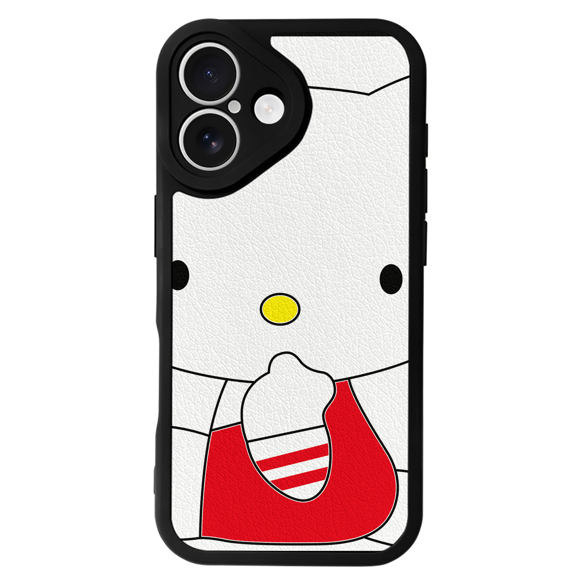 （画像用） Hello Kitty ハローキティ 【iPhone 16シリーズ対応】シリコンスマホケース（レザー調） 材質：シリコン